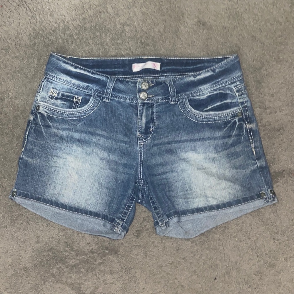 Denim shorts